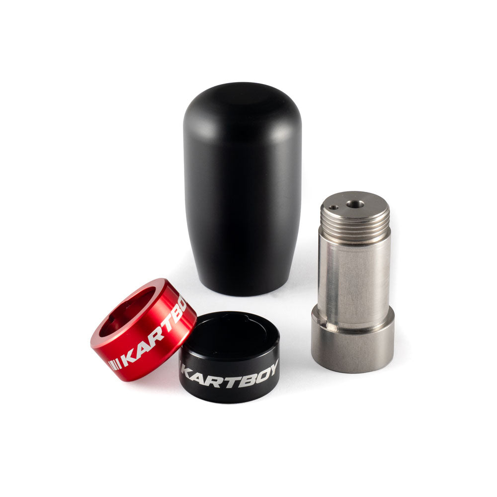 Kartboy StackLock Gravel Shift Knob Kit Black Delrin Cylinder Subaru WRX / STI / BRZ | KB-014-01005
