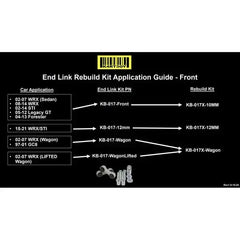Kartboy Subaru Endlink Rebuild Kit 1 Subaru WRX Sedan 02-07 / WRX 08-14 / STI 04-14| KB-017X-10MM