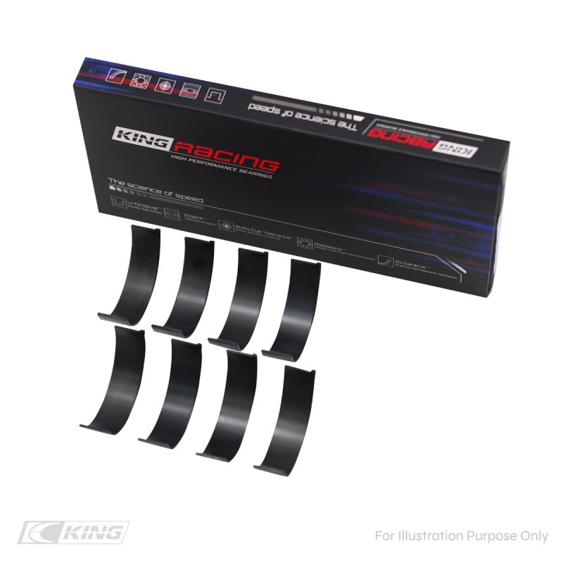 King Engine Rod Bearings Standard w/ Extra Oil Clearance 52mm Journal Size Subaru WRX / STI EJ20/EJ22/EJ25 2002-2021 | CR4125XPGSTDX