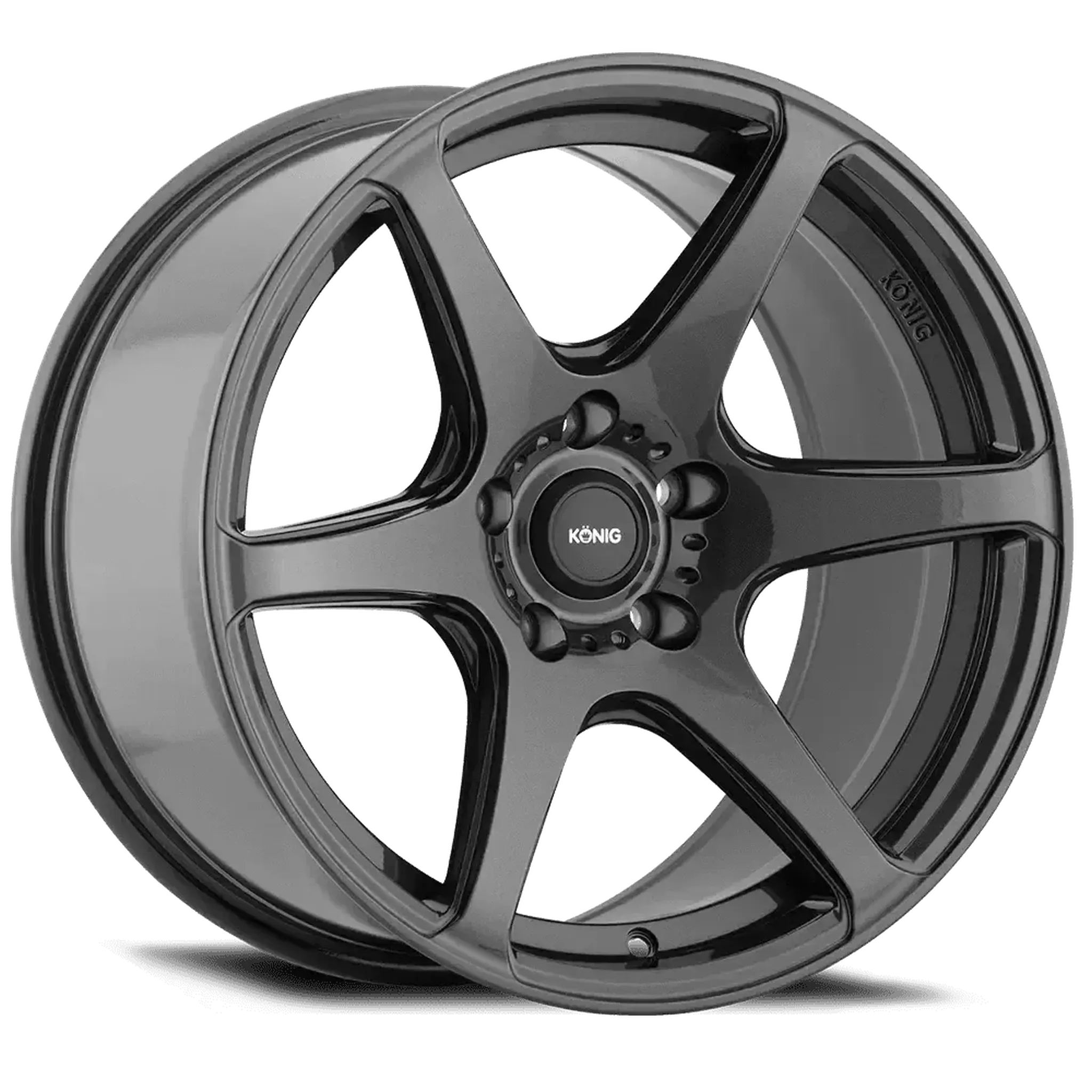 Konig 104GG Tandem Gloss Graphite Wheel 17X8 5X120 +35mm 72.60HB