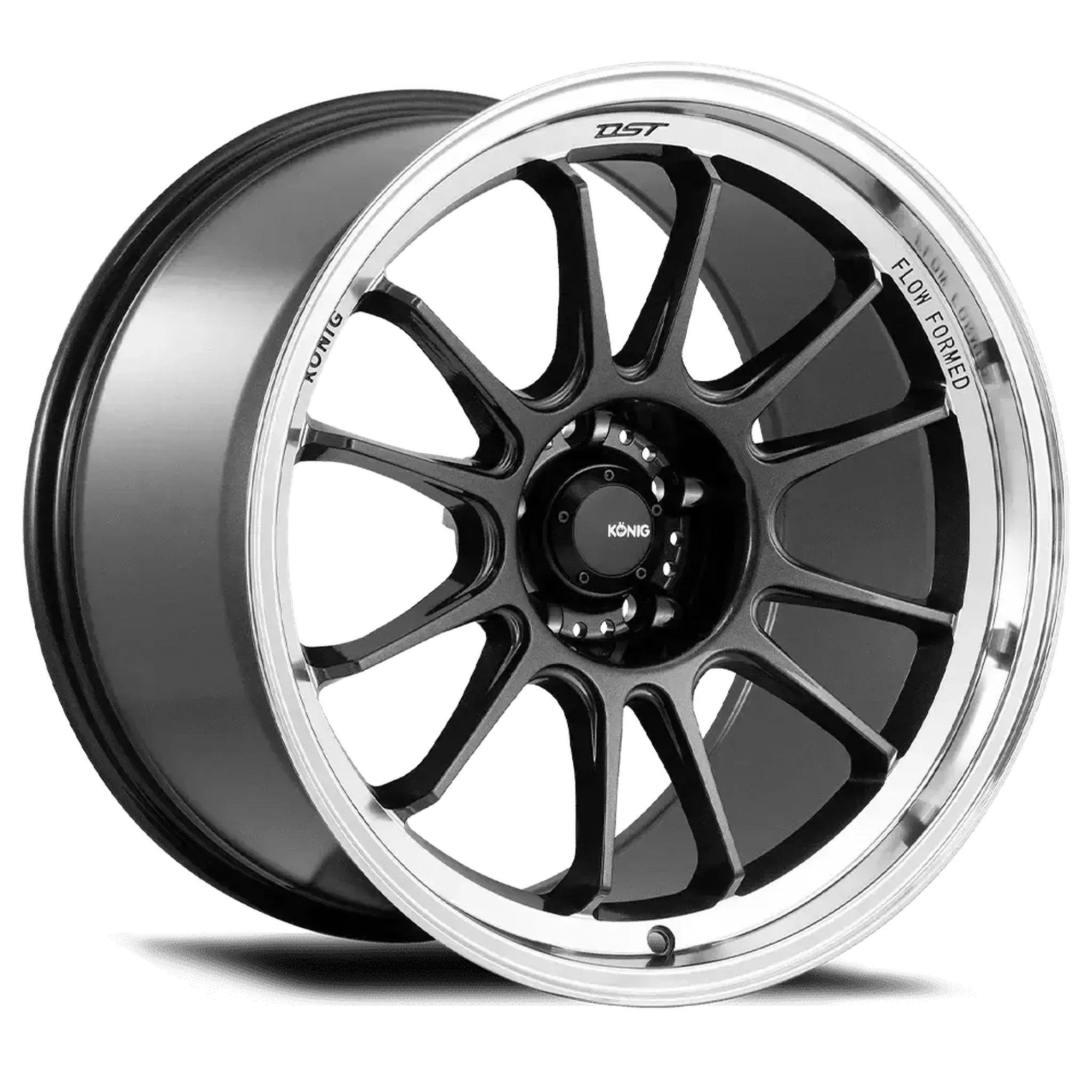 Konig Hypergram 17x8 5x114.3 ET45 Metallic Carbon w/ Machined Lip | HG87514456