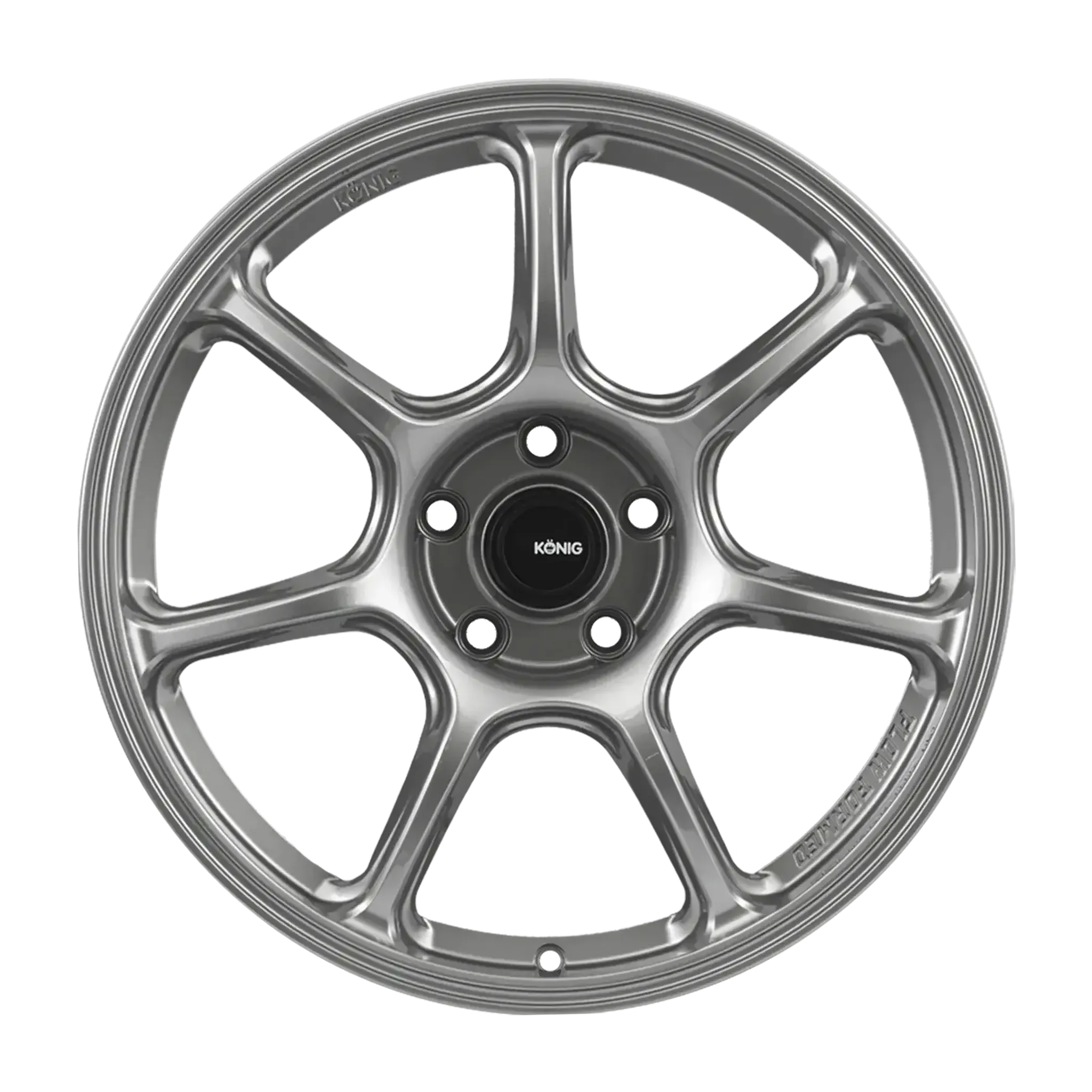 Konig Ultragram 18X8.5 5X114.3 ET42 Titanium Metallic Knurled Bead | UG8851442T