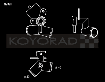 Koyo Aluminum Filler Neck Scion FR-S 2013-2016 / Subaru BRZ 2013-2020 / Toyota 86 2013-2020 | FN2320