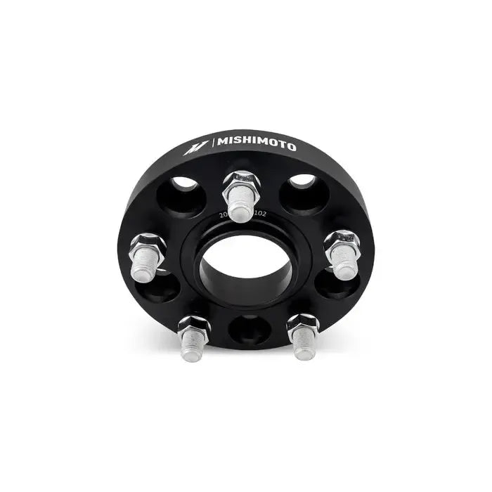 Mishimoto 50mm Wheel Spacers 5x120, 64.1mm Center Bore, M14 X 1.5 Honda Civic Type R 2017-2021 | MMWS-013-500BK