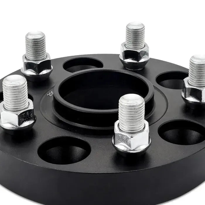 Mishimoto 50mm Wheel Spacers 5x120, 64.1mm Center Bore, M14 X 1.5 Honda Civic Type R 2017-2021 | MMWS-013-500BK