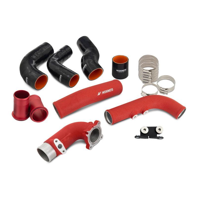 Mishimoto Intercooler & Pipe Kit Silver Core w/ Red Pipes Toyota GR Corolla 2023-2025 | MMINT-GRC-23KSLRD