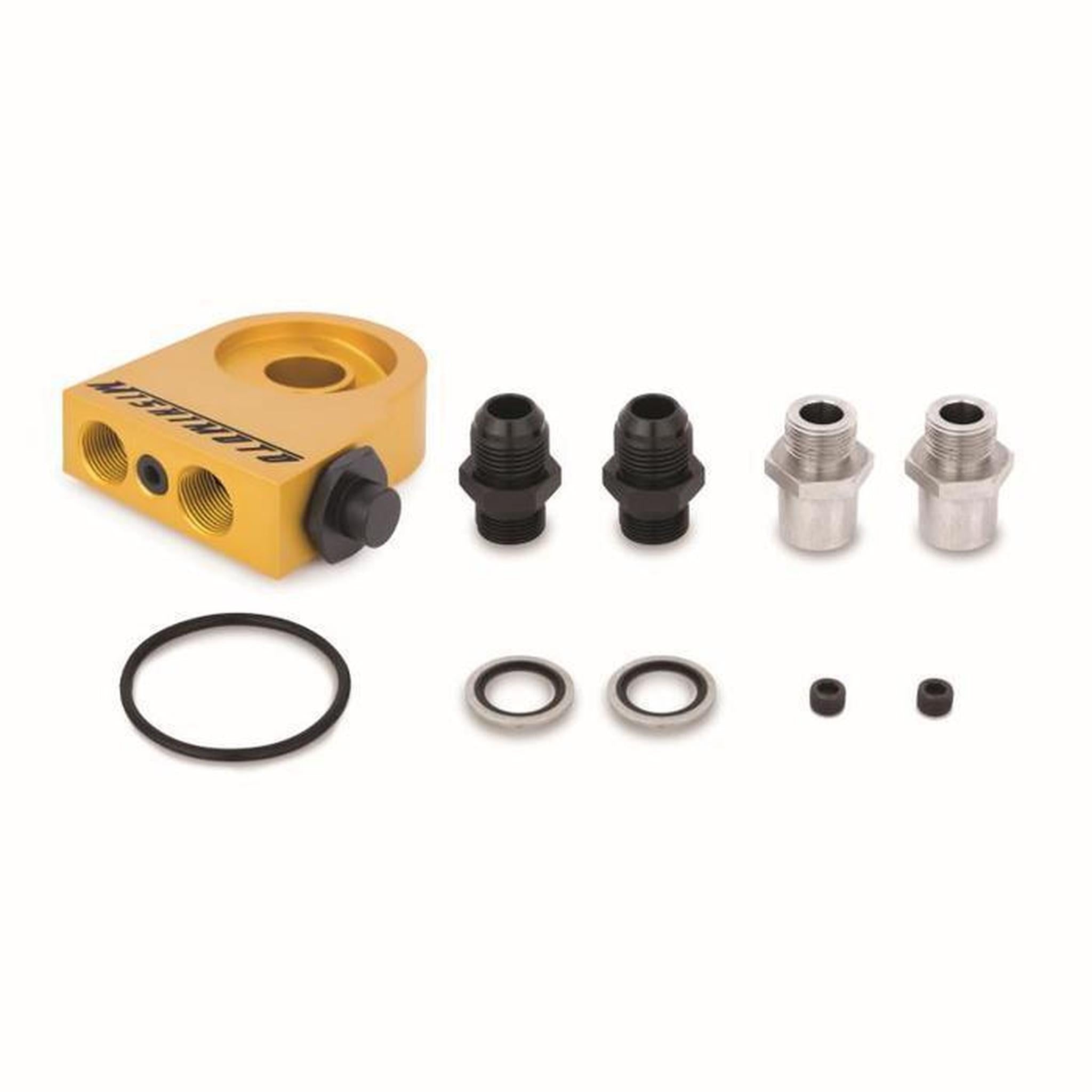 Mishimoto Thermostatic 19 Row Oil Cooler Kit Black | MMOC-ULTBK