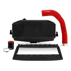 Mishimoto Top Mount Intercooler Kit Black Core Red Pipes Subaru WRX 2022-2026 | MMTMIC-WRX-22KBKRD