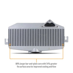 Mishimoto Top Mount Intercooler Kit Silver Core Red Pipes Subaru WRX 2022-2026 | MMTMIC-WRX-22KSLRD