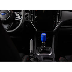 Mishimoto Weighted Shift Knob WRB w/ Silver Core Subaru WRX 2022-2026 | MMSK-WRX-22WRB