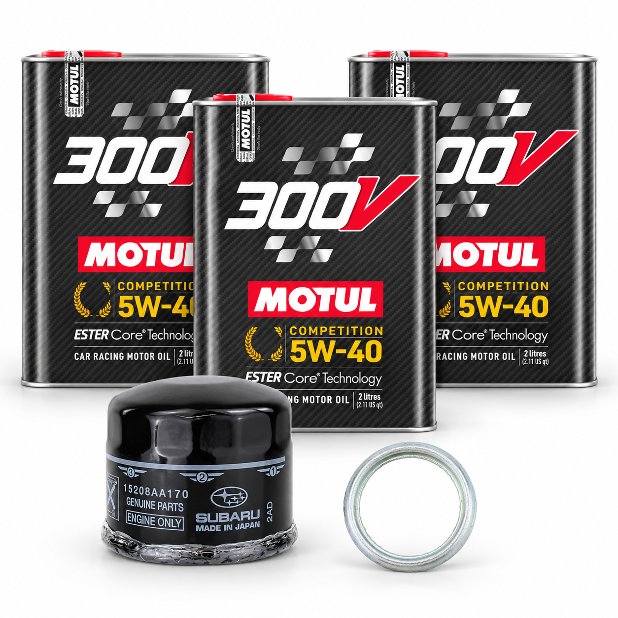 Motul Oil Change Kit 300V Competition 5W-40 6L Subaru WRX 2022–2026