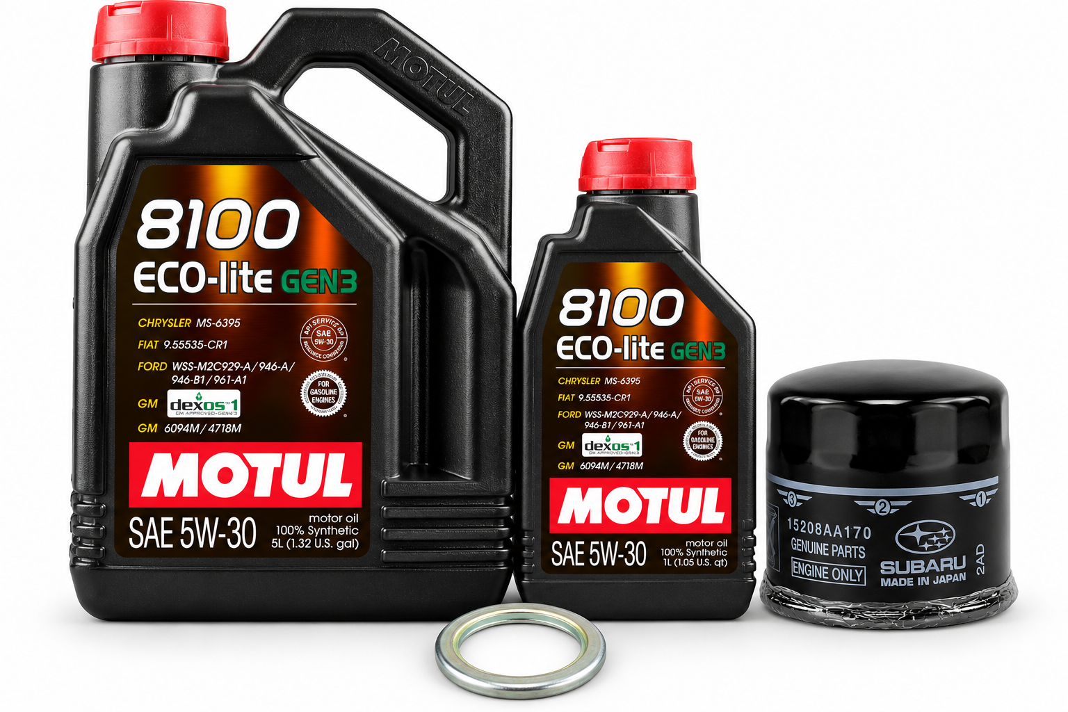 Motul Oil Change Kit 8100 ECO-LITE 5W-30 6L Subaru BRZ 2022–2026