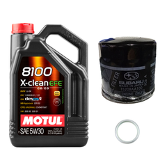 Motul Oil Change Kit 8100 X-CLEAN EFE 5W-30 Subaru Impreza 1999-2011