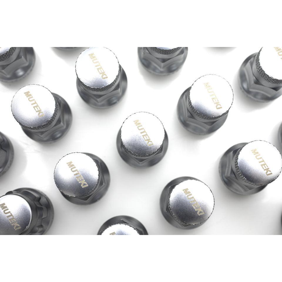 Muteki SR35 Closed-Ended Lug Nuts 12x1.25mm Satin Silver