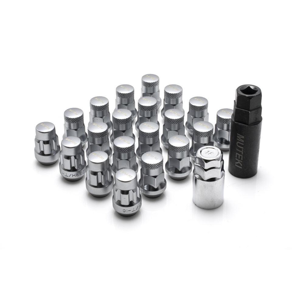 Muteki SR35 Closed-Ended Lug Nuts 12x1.50mm Satin Silver