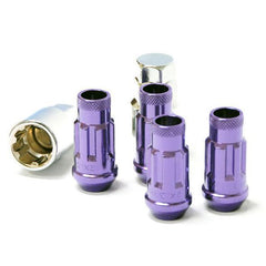 Muteki SR48 Open End Locking Lug Nut 12x1.25 48mm Set of 4 Purple | 32901L