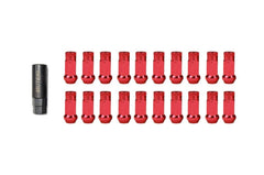 Muteki SR48 Open-Ended Lug Nuts 12x1.25mm Red