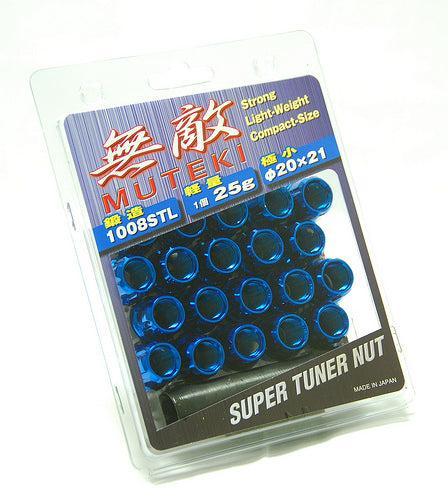 Muteki Super Tuner Open-Ended Lug Nuts 12x1.25mm Blue