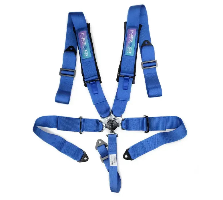 NRG 5PT 3in. Seat Belt Harness / Cam Lock - Blue | SBH-B6PCBL