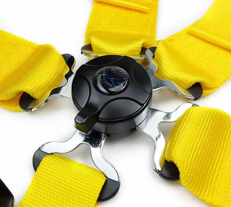 NRG 5PT 3in. Seat Belt Harness / Cam Lock - Yellow | SBH-B6PCYL