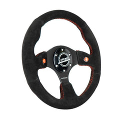 NRG Two Button Style Steering Wheel 320mm Sport Suede w/ 2 Bottom | RST-007S
