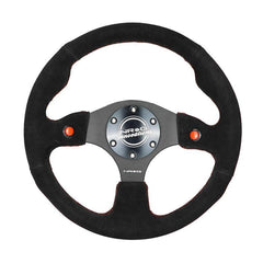 NRG Two Button Style Steering Wheel 320mm Sport Suede w/ 2 Bottom | RST-007S