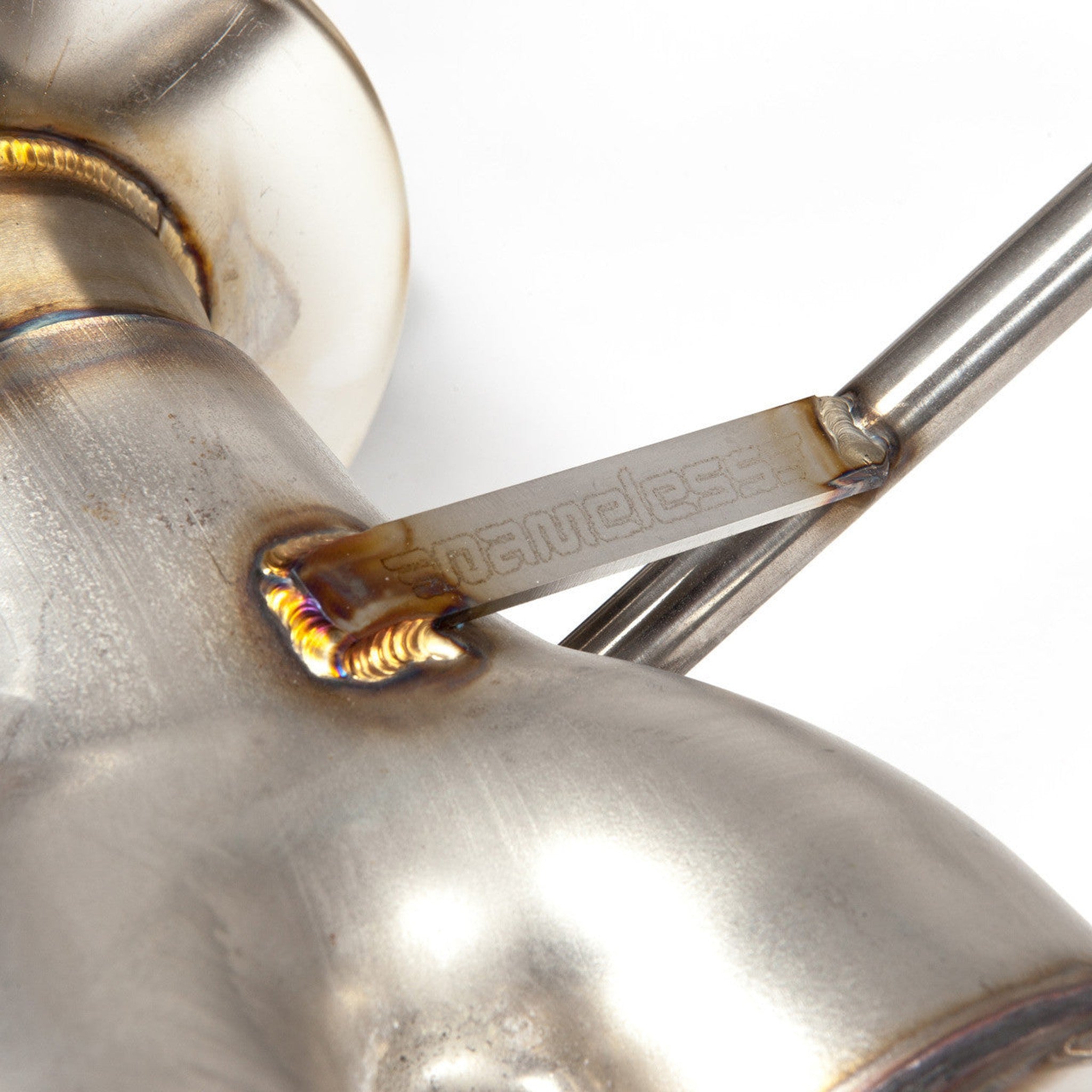 Nameless Axleback Exhaust 4" Mufflers 3" Double Wall Polished Tips Subaru WRX 15-21 / STI 15-21 | SUAB15WRX-4MU-30SDW