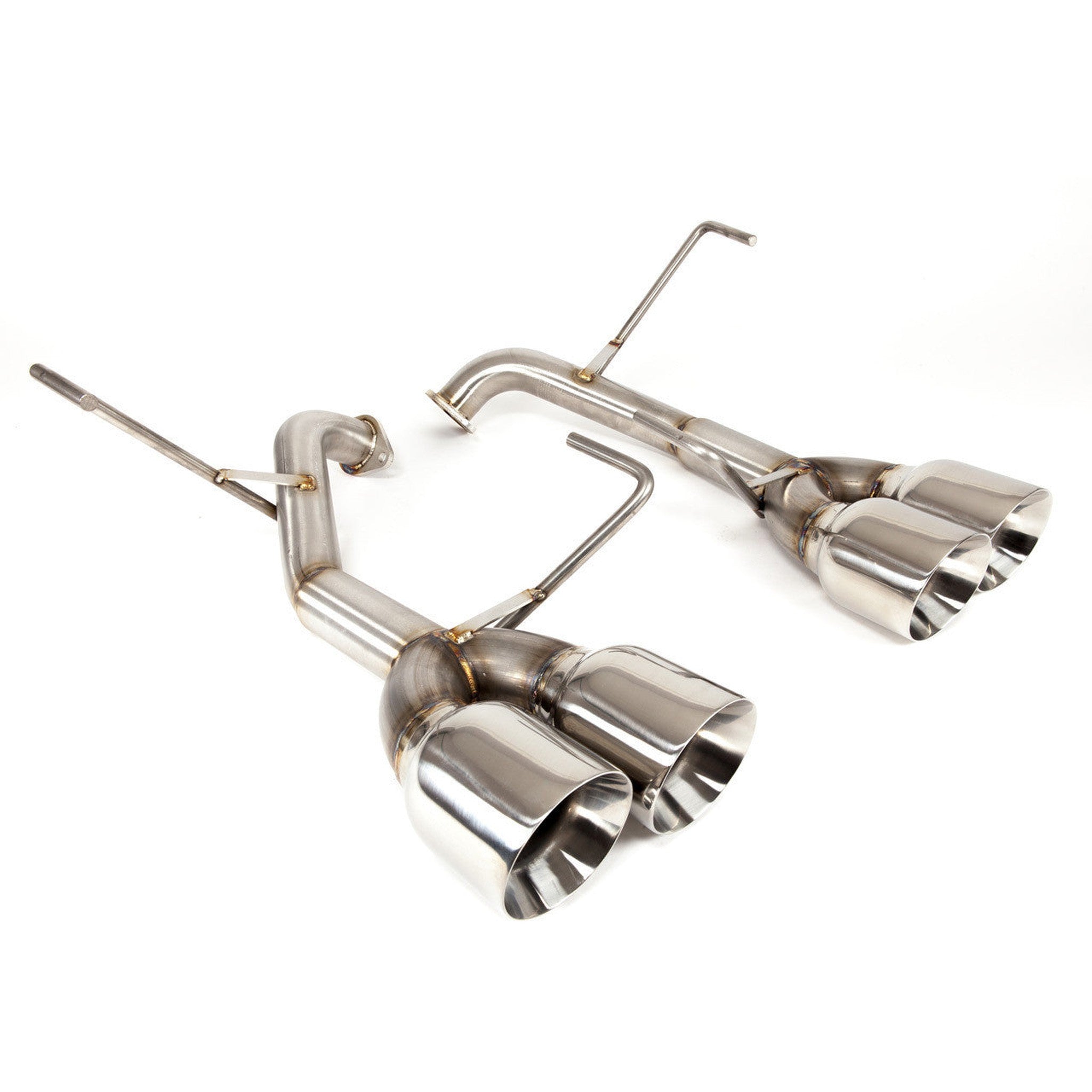Nameless Axleback Exhaust Muffler Delete 4" Double Wall Polished Tips Subaru WRX 2022-2026 | SUAB22WRX-0MU-40SDW