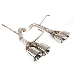 Nameless Axleback Exhaust Muffler Delete 4" Double Wall Polished Tips Subaru WRX 2022-2026 | SUAB22WRX-0MU-40SDW