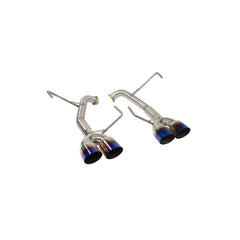 Nameless Axleback Exhaust Muffler Delete Single Wall Neochrome Tips Subaru WRX 2015-2021 / STI 2015-2018