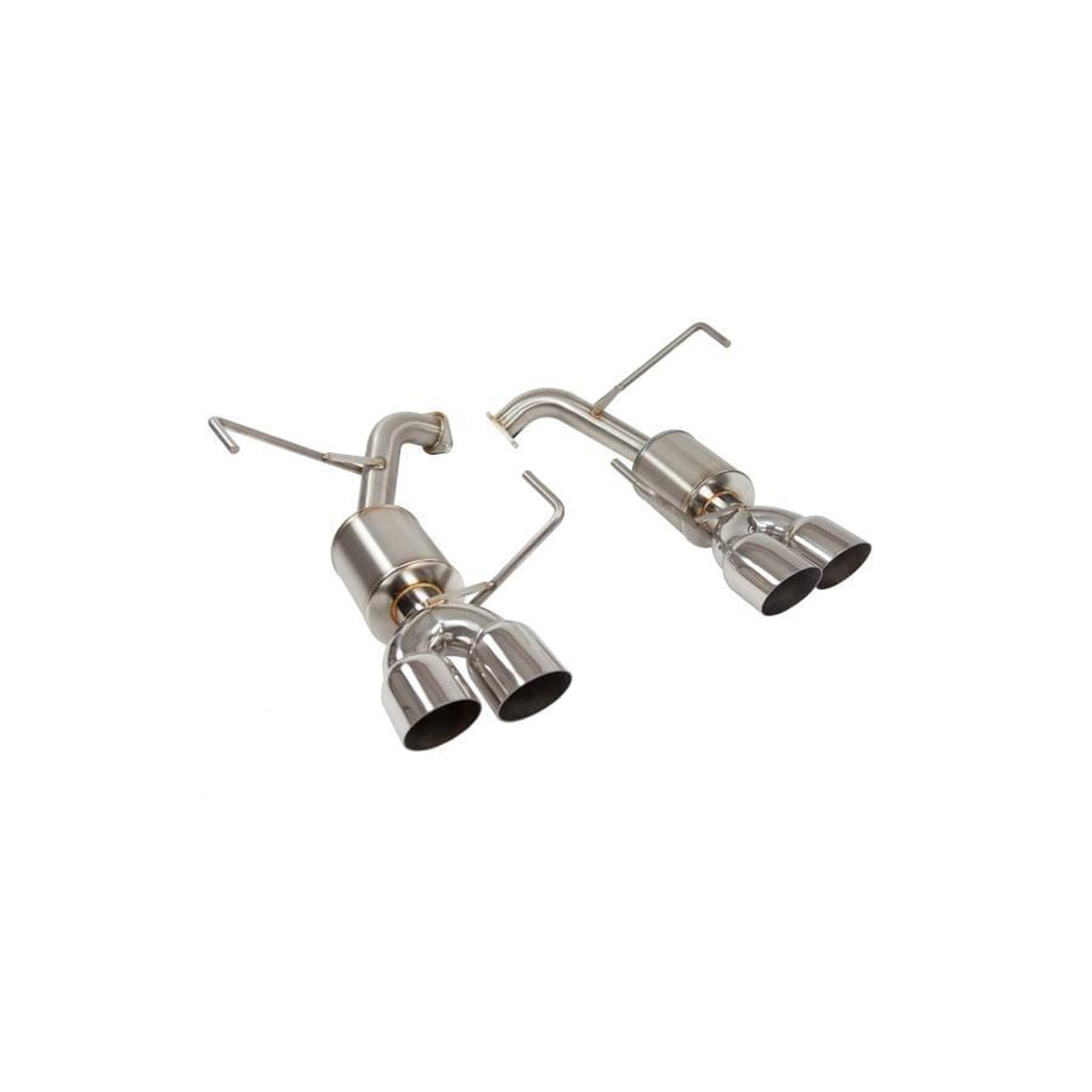 Nameless Axleback Exhaust Polished Single Wall Tips Subaru WRX 2015-2021 / STI 2015-2018