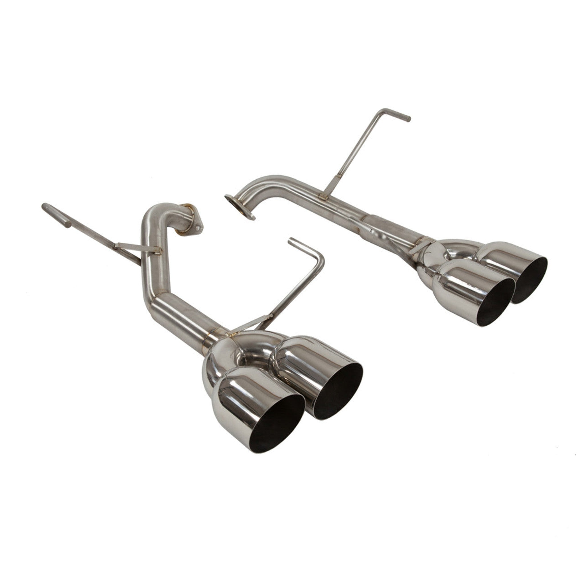 Nameless Muffler Delete Exhaust 4" Single Wall Polished Tips Subaru WRX 2022-2026 | SUAB22WRX-0MU-40SSW