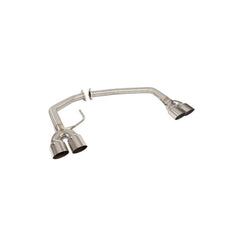 Nameless Muffler Delete Single Wall Polished Tips SPT Subaru WRX 2015-2021 / STI 2015-2018