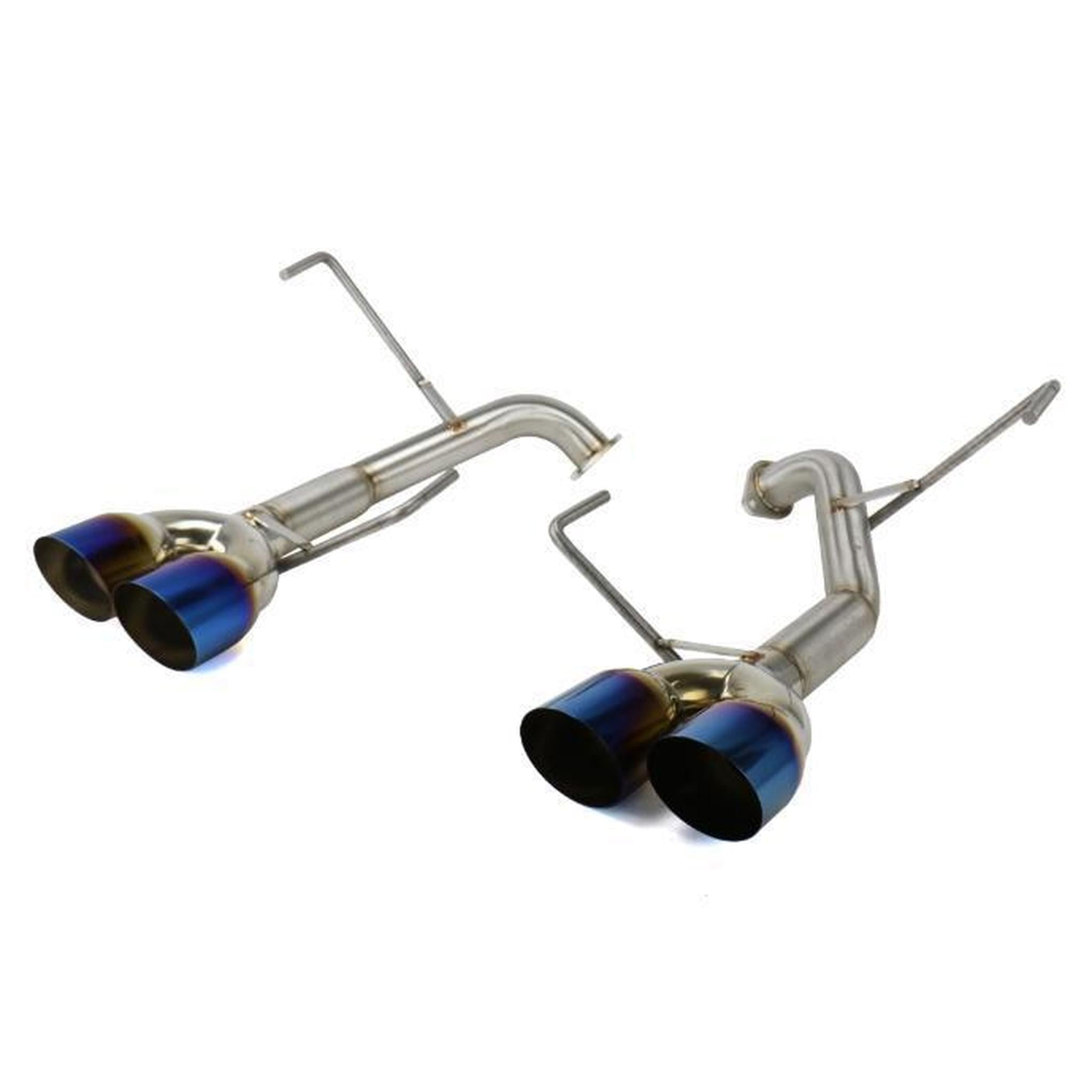 Nameless WRX AxleBack Exhaust Muffler Delete Single Wall Neochrome Tips WRX 2015-2021 / STI 15-18 | RSPD071