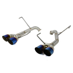 Nameless WRX AxleBack Exhaust Muffler Delete Single Wall Neochrome Tips WRX 2015-2021 / STI 15-18 | RSPD071
