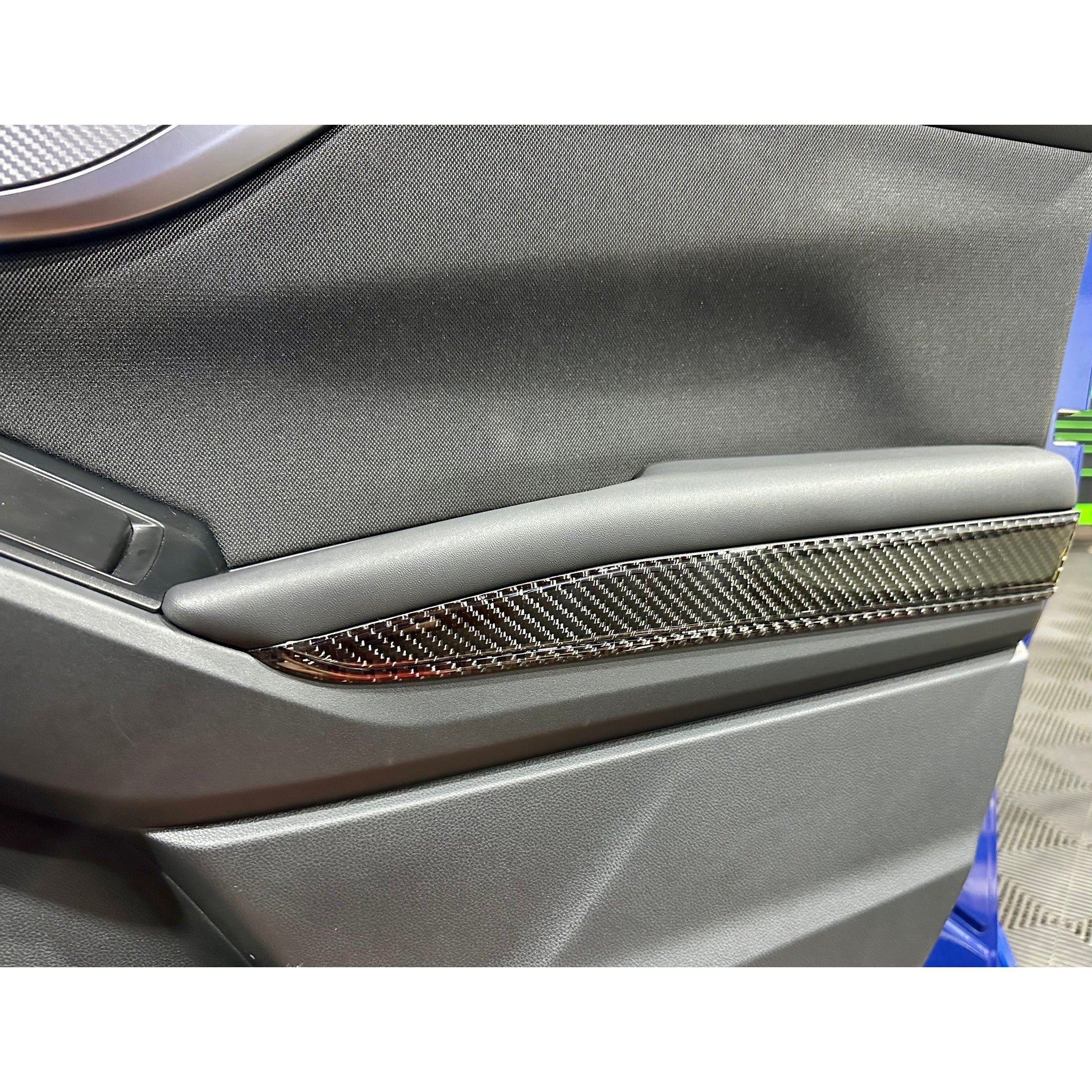 Noble Carbon Fiber Armrest Door Handle Overlays Subaru WRX 2022-2026