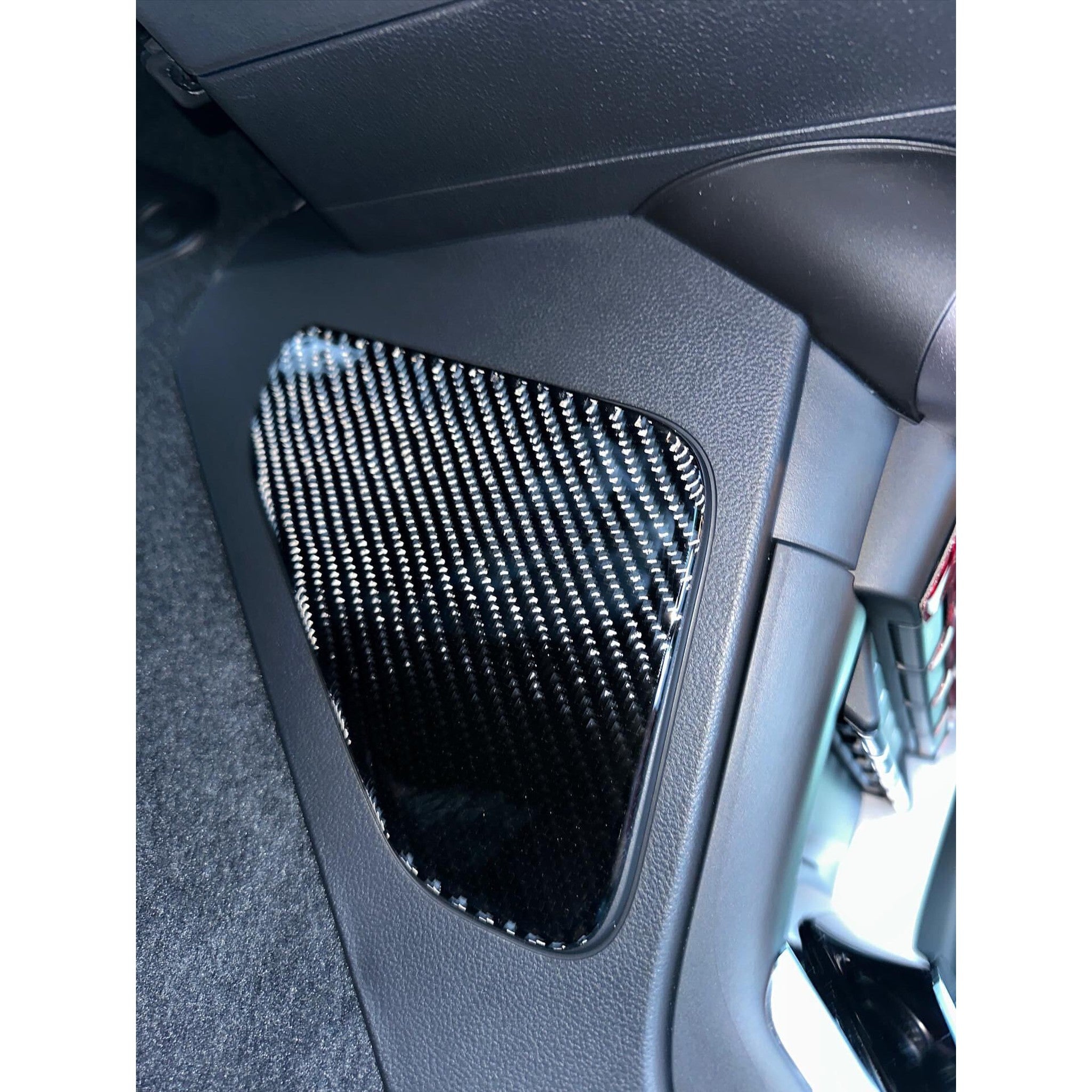 Noble Carbon Fiber Center Kick Panel Insert Overlays 22-23 Subaru BRZ / Toyota GR86