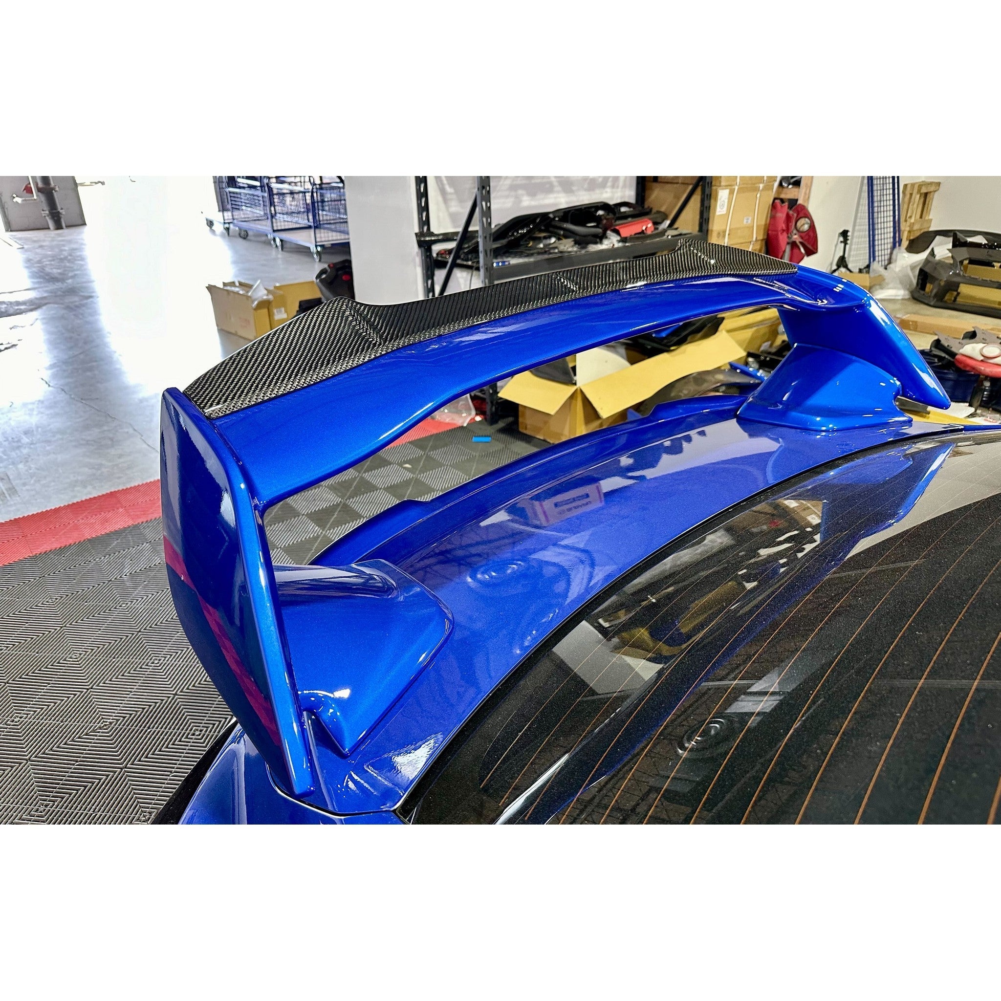 Noble Carbon Fiber Gurney Flap Wing with Fins Subaru WRX 2015-2026 / STI 2015-2021