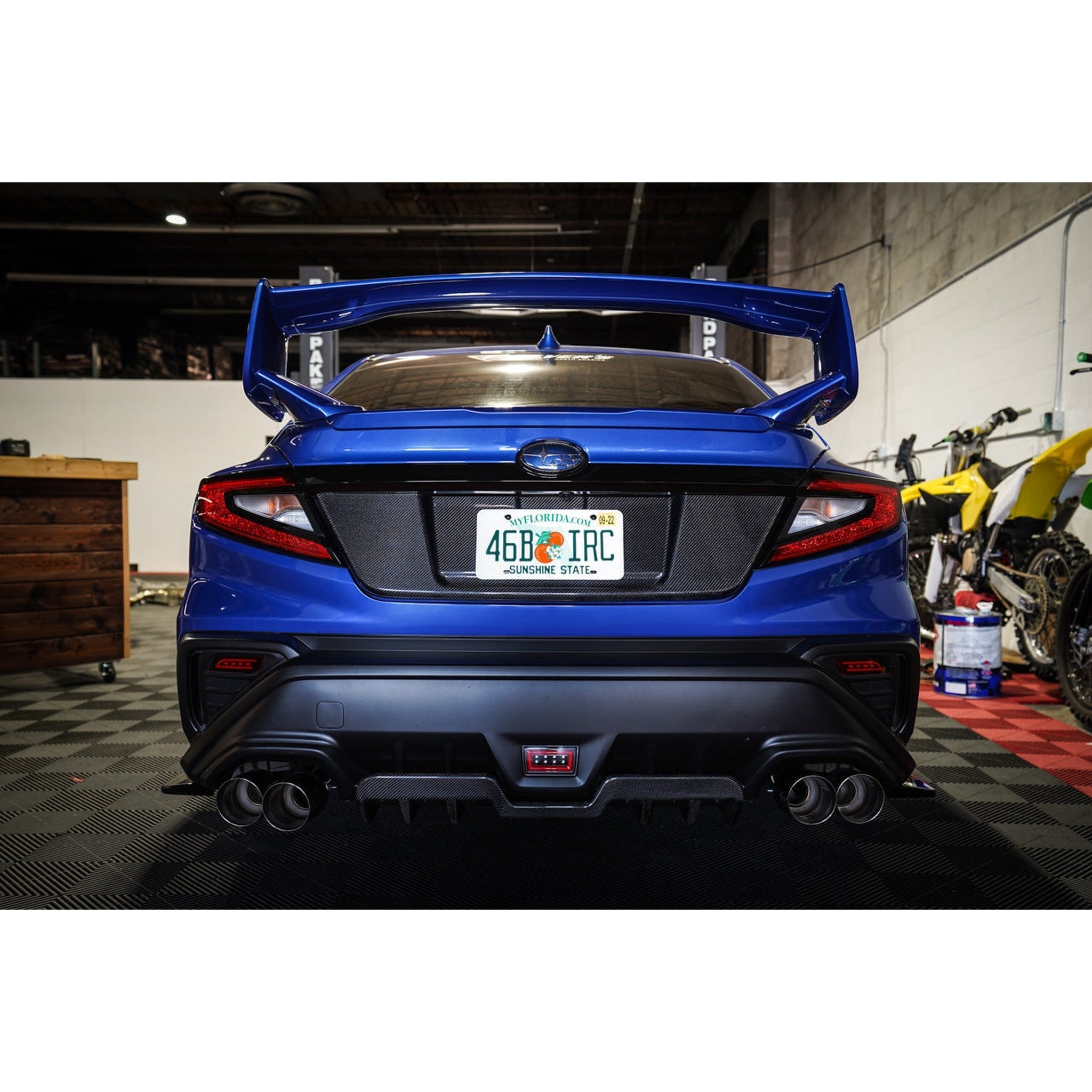 Noble Carbon Fiber License Plate Panel Subaru WRX 2022-2026
