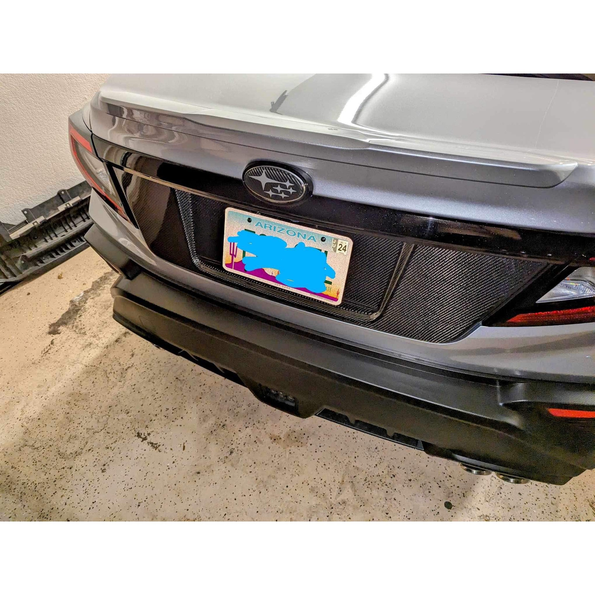 Noble Carbon Fiber License Plate Panel Subaru WRX 2022-2026