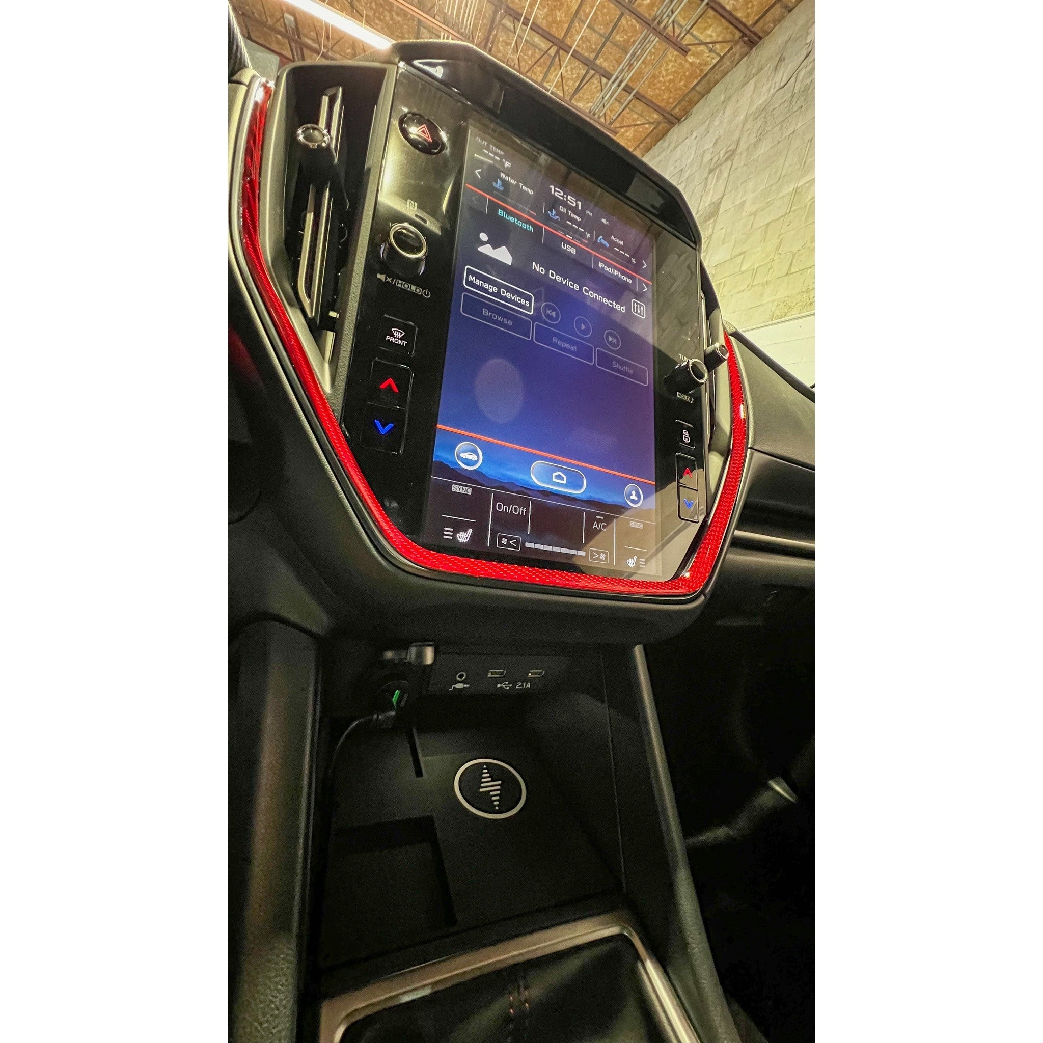 Noble Carbon Fiber Premium Entertainment System Trim Subaru WRX 2022-2026