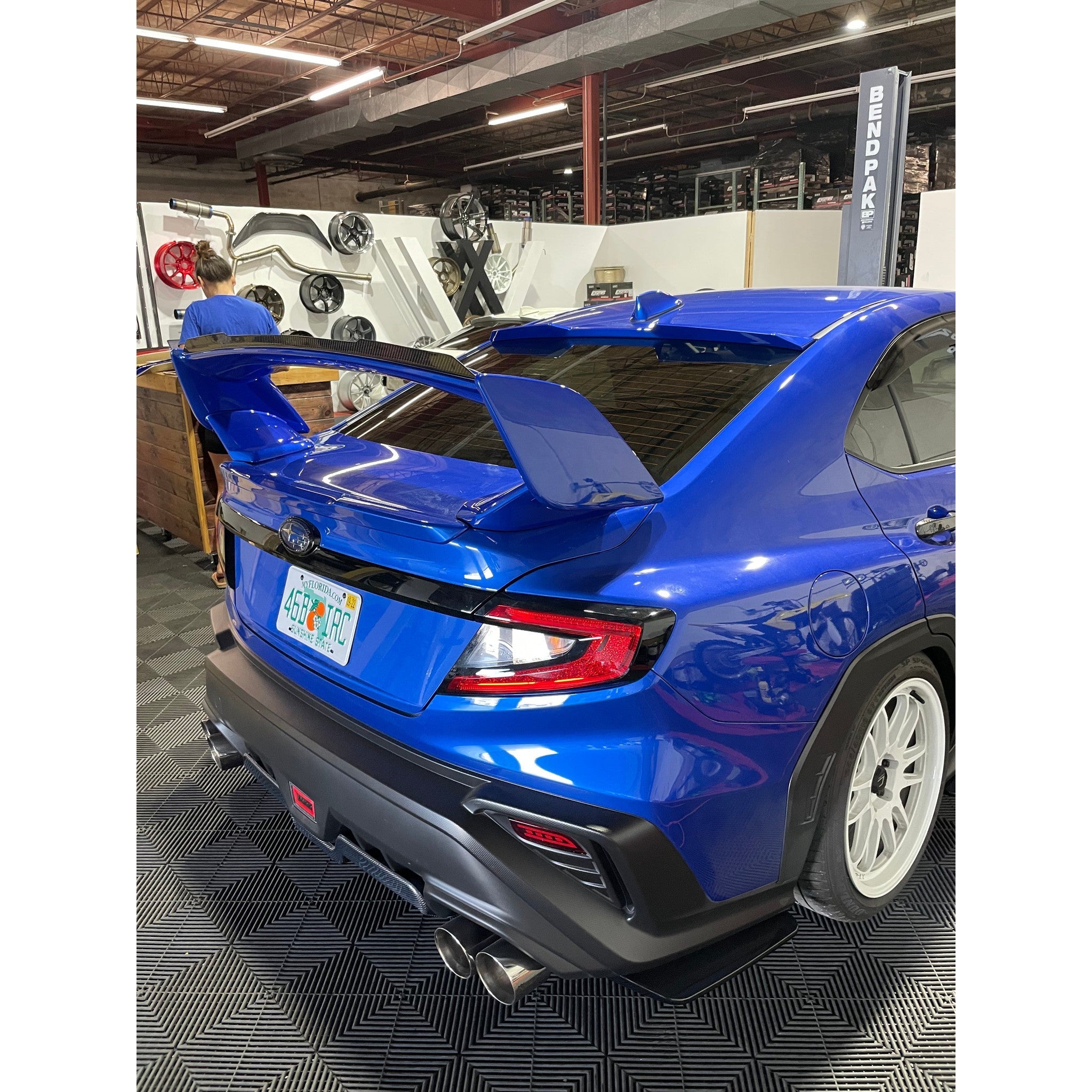 Noble Carbon Fiber Pro Notch STI Spoiler Gurney Flap V2 Subaru WRX / STI 2015-2026