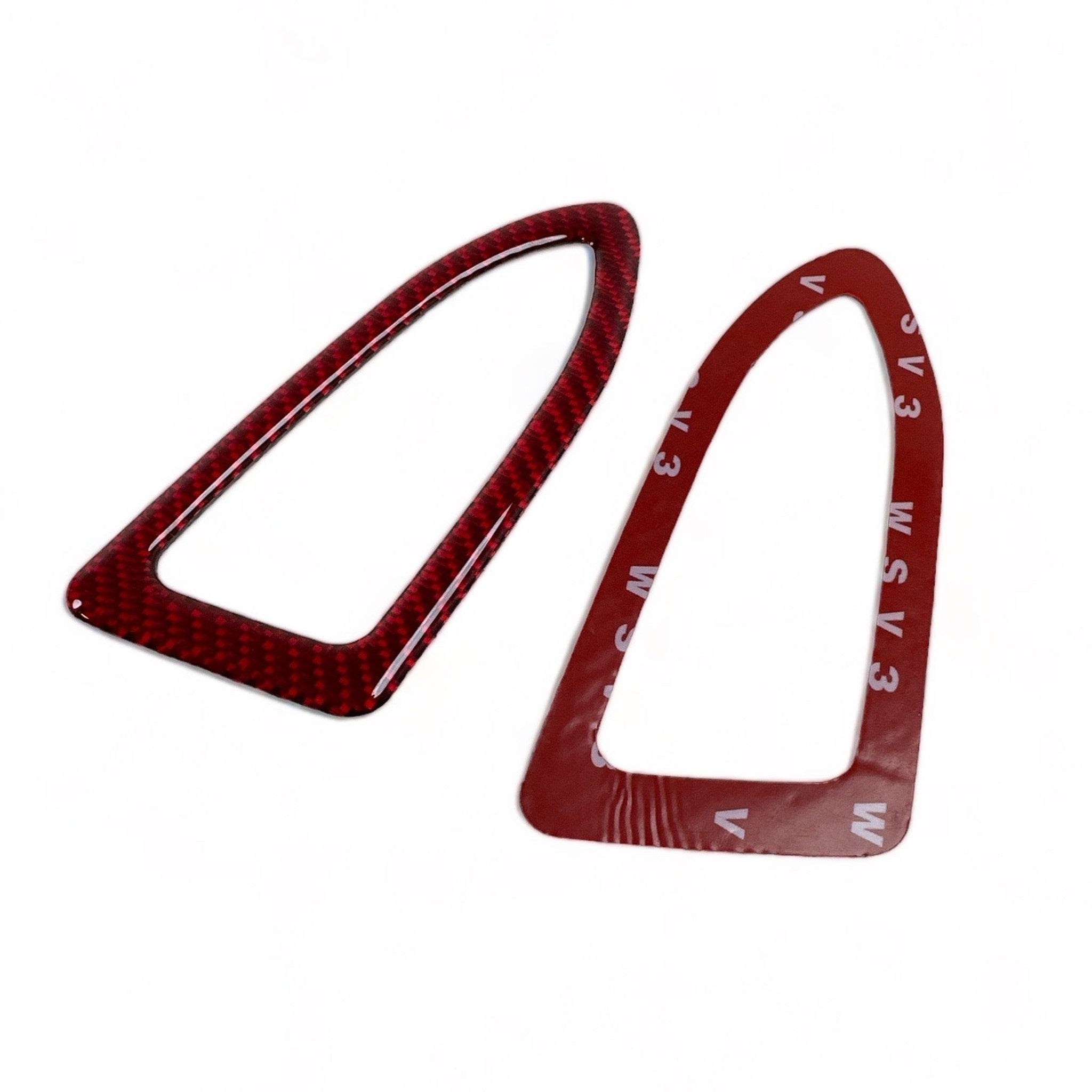 Noble Carbon Fiber Window Defroster Vent Trim Overlays Subaru WRX 2022-2026