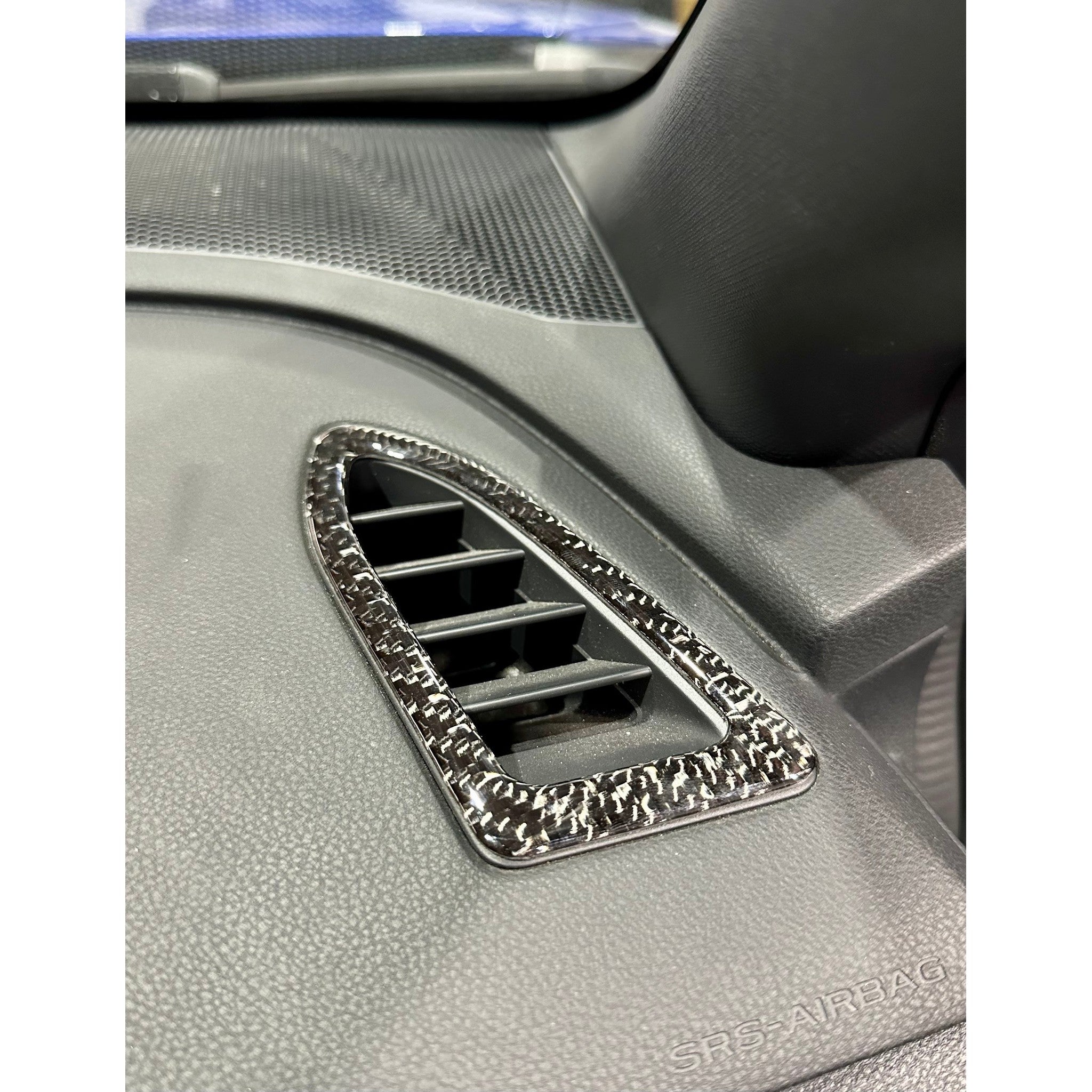 Noble Carbon Fiber Window Defroster Vent Trim Overlays Subaru WRX 2022-2026