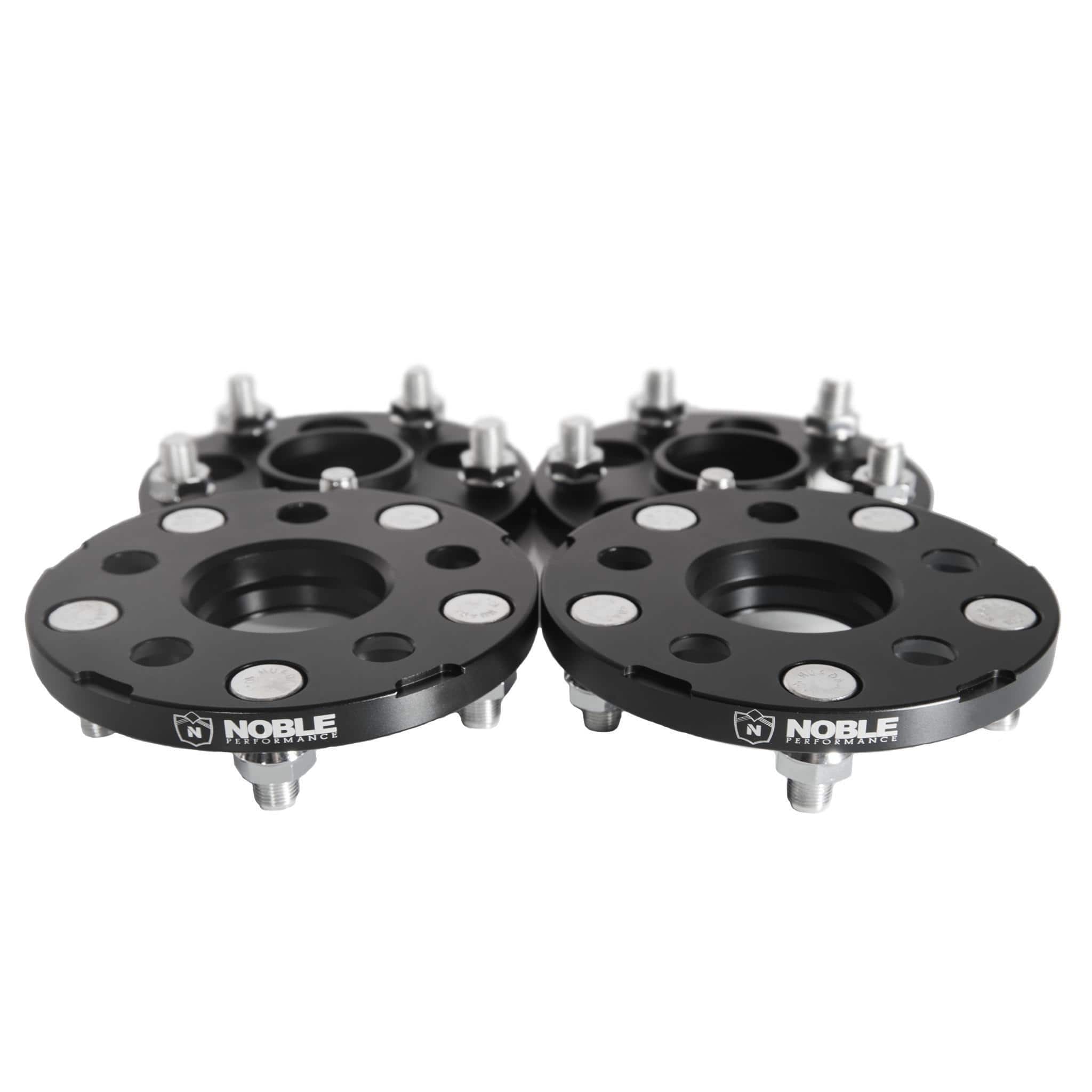 Noble Conversion Spacers 5x100 to 5x114.3 15mm CB:56.1 Subaru WRX 02-14 / STI 04 / BRZ 13-26 Black - Set of 4