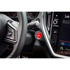 Noble Essentials Race Red Push to Start Cover with Hole Subaru WRX 15-26 / STI 15-21