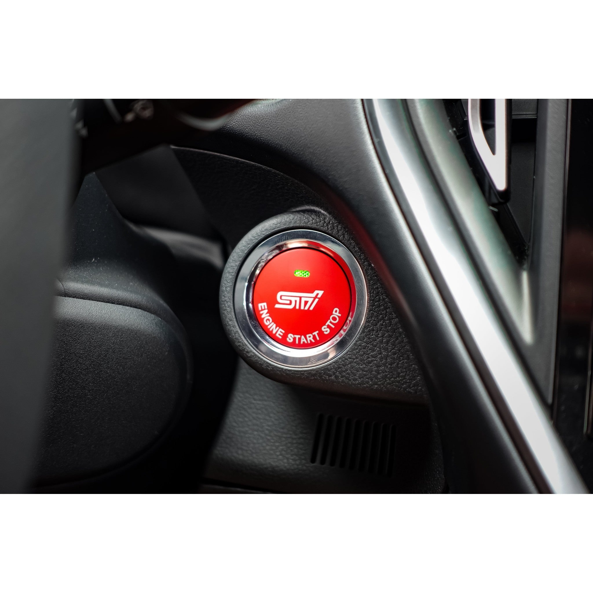Noble Essentials Race Red Push to Start Cover with Hole Subaru WRX 15-26 / STI 15-21