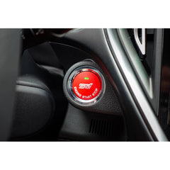 Noble Essentials Race Red Push to Start Cover with Hole Subaru WRX 15-26 / STI 15-21