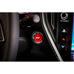 Noble Essentials Race Red Push to Start Cover with Hole Subaru WRX 15-26 / STI 15-21