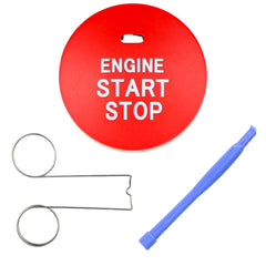 Noble Essentials Race Red Push to Start Cover with Hole Subaru WRX 15-26 / STI 15-21